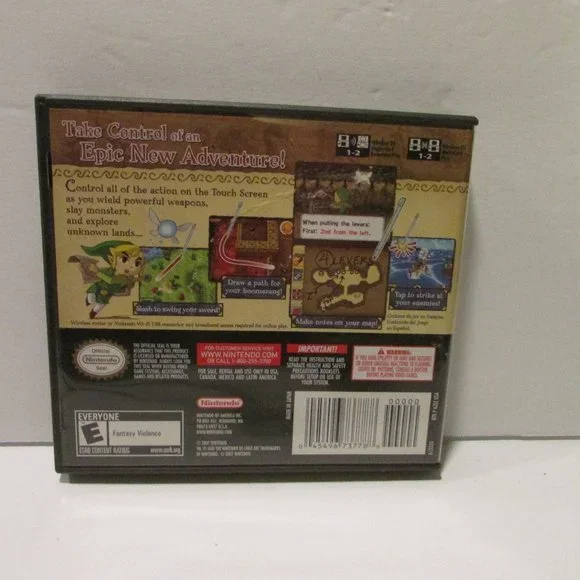 Nintendo DS Legend of Zelda Phantom Hourglass video game, case & manual - Picture 6 of 6